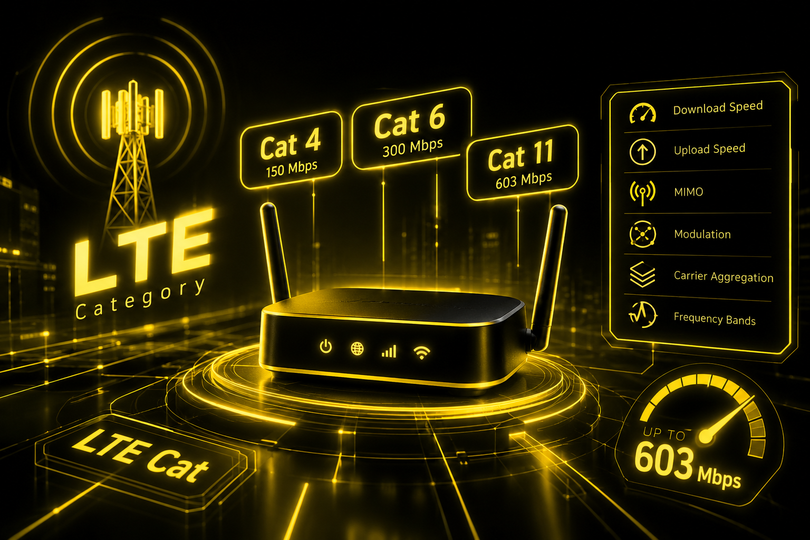 منظور از CAT در مودم چیست؟ بررسی انواع LTE Cat و تفاوت آنها