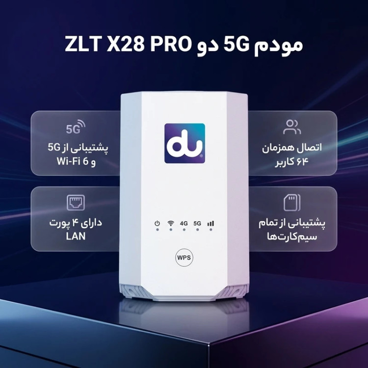 مودم زد ال تی مدل X28 vpro استوک B